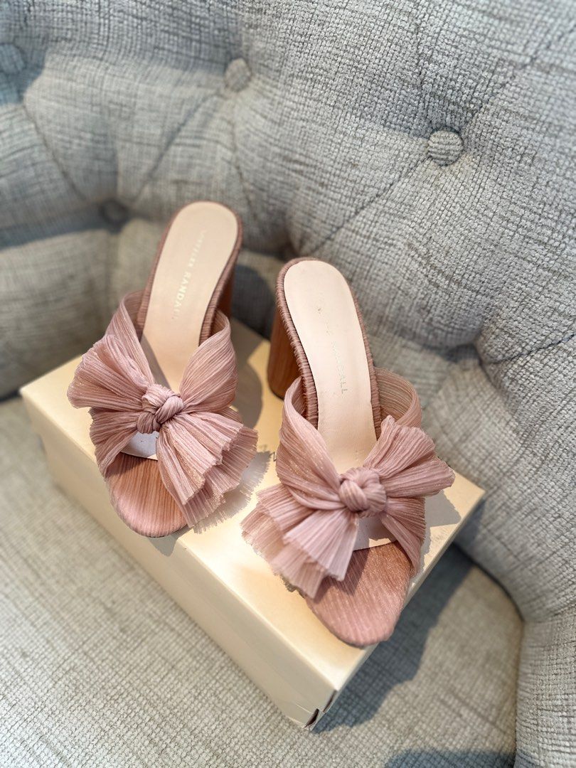 Loeffler Randal Penny Pleated Knot Mule