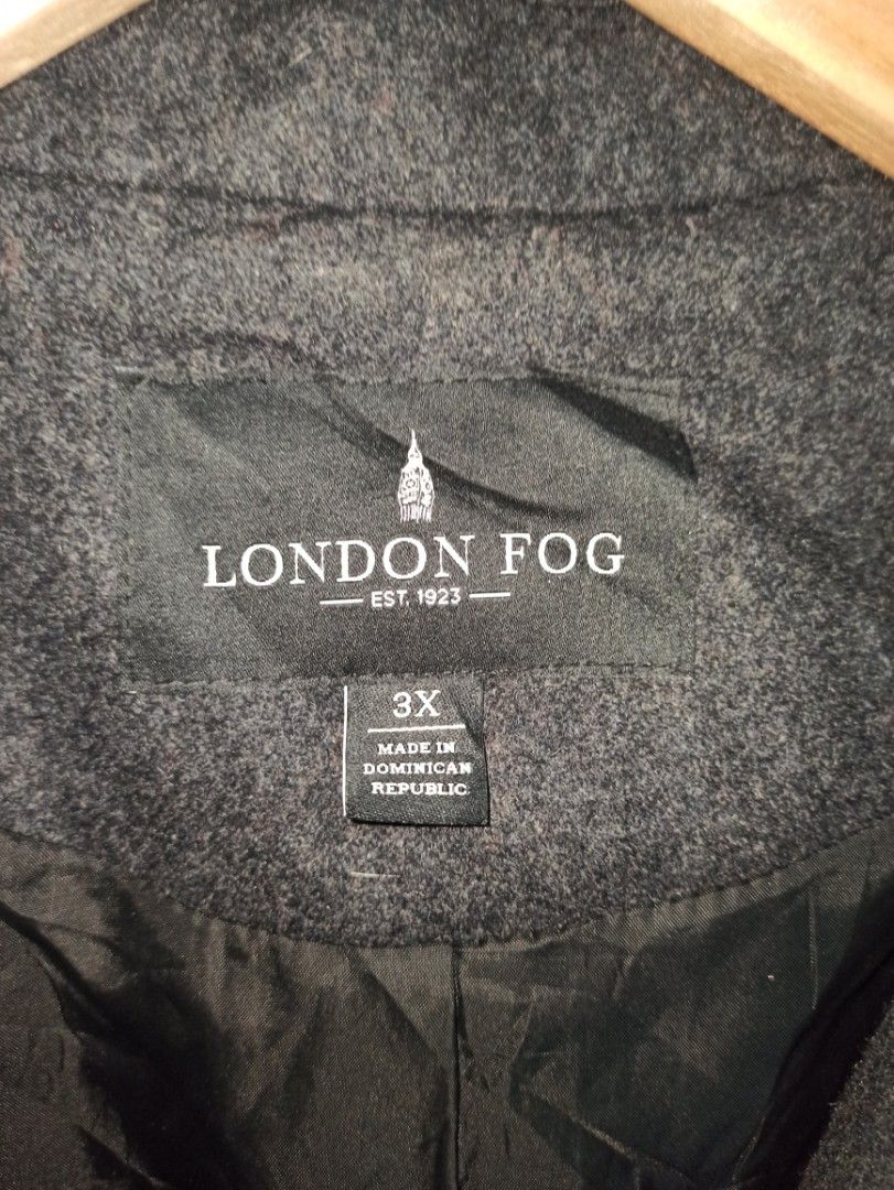 London fog plus hot sale size wool coat