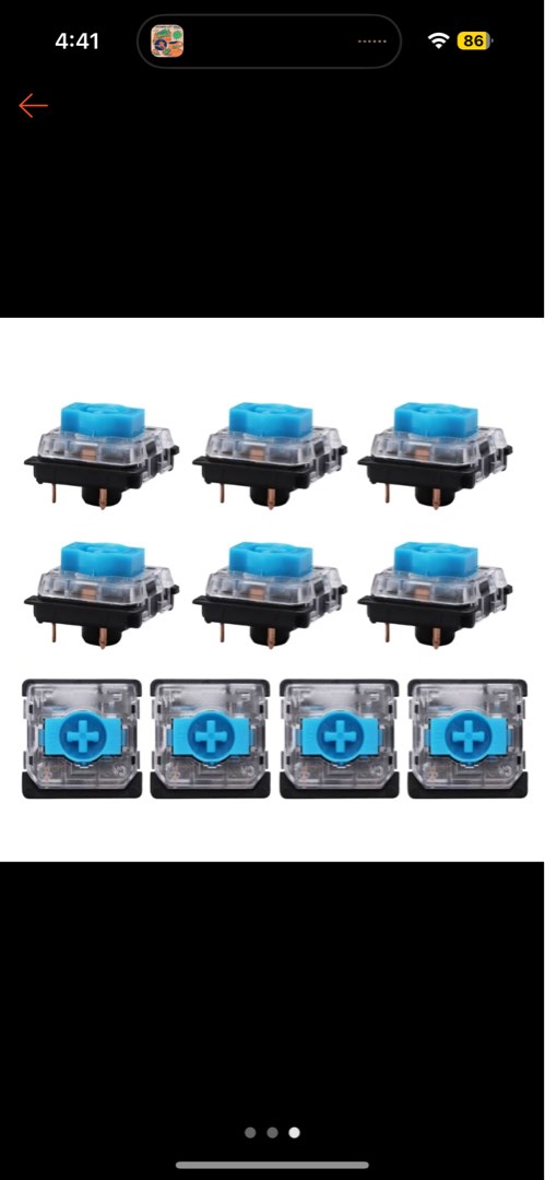 Low Profile Switch GATERON Blue KS-27 Mechanical Keyboard Switches ...