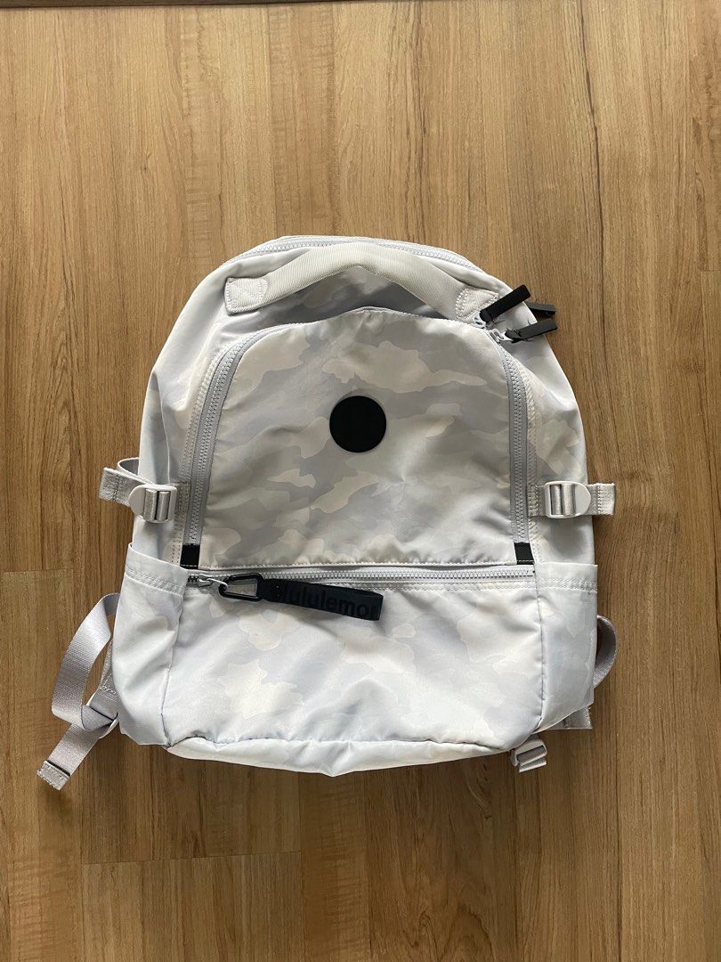 White lululemon backpack deals