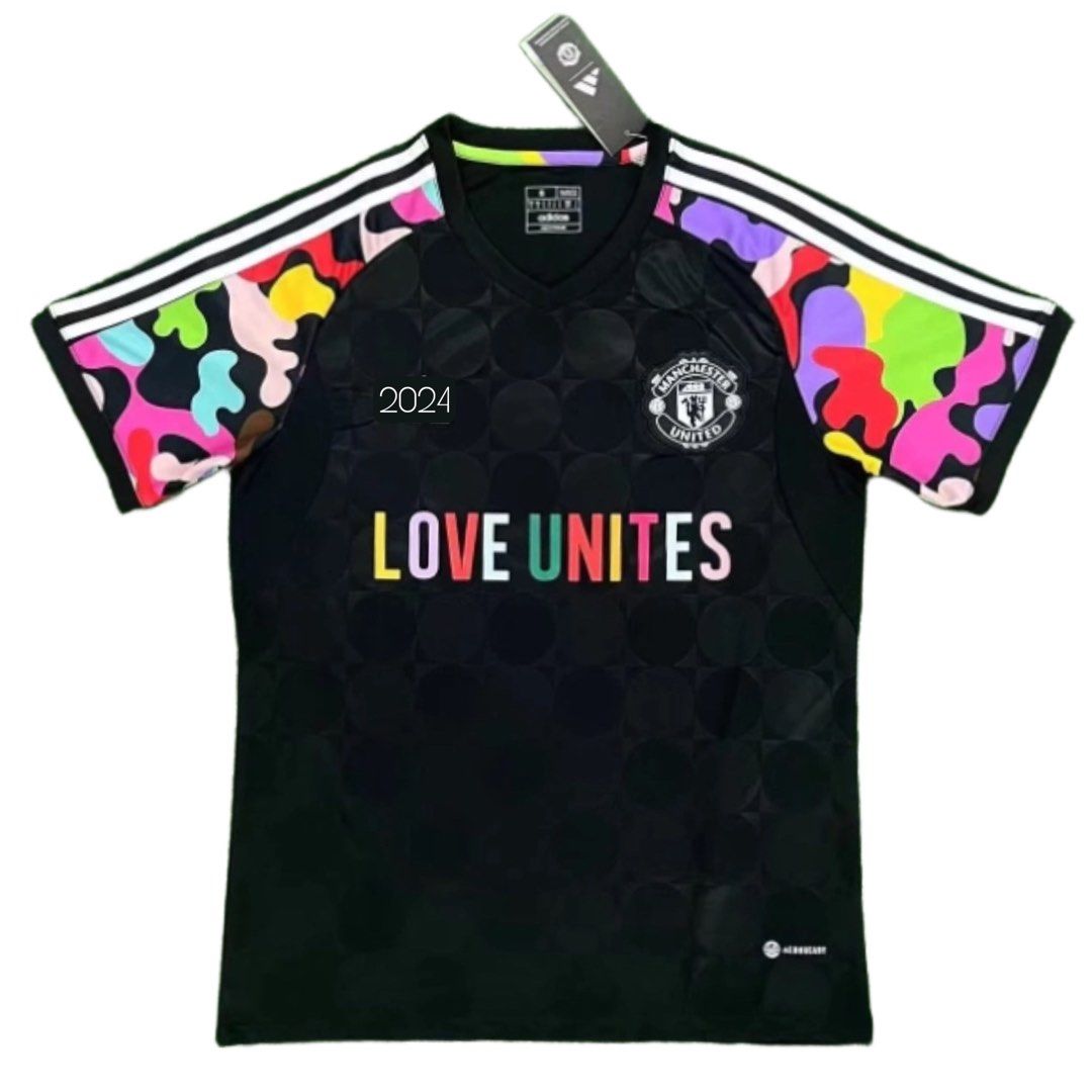 Manchester United Jersey 23 24 Love Unites Football Jersey Soccer Jersey Tshirt