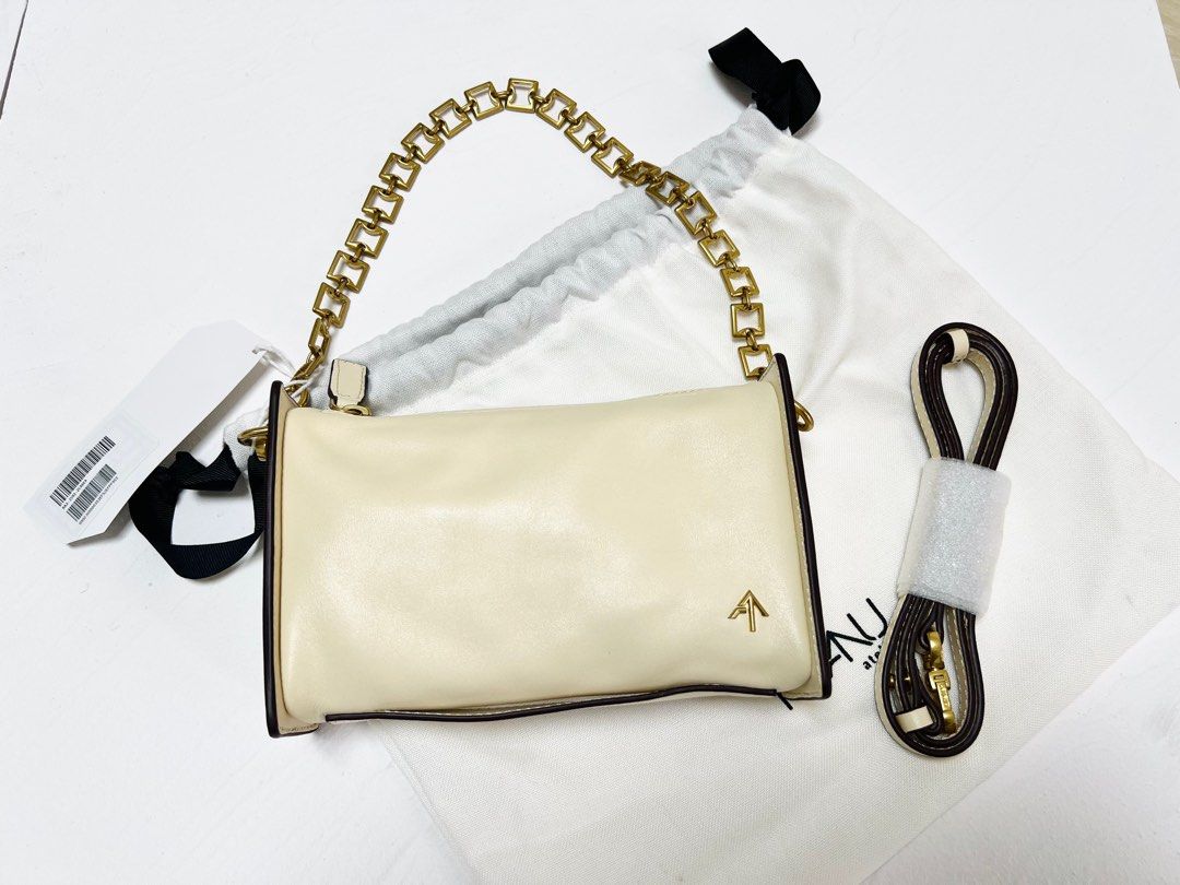 MANU ATELIER MINI CARMEN女經典通勤休閒單肩斜挎箭頭手提包, 名牌