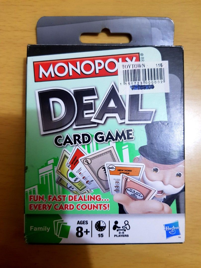 Monopoly Card Game, Hobbies & Toys, Toys & Games on Carousell