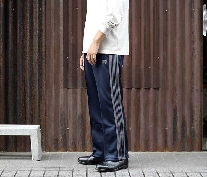 降價出售Needles Track Pants Poly Smooth Navy, 他的時尚, 褲子, 其他