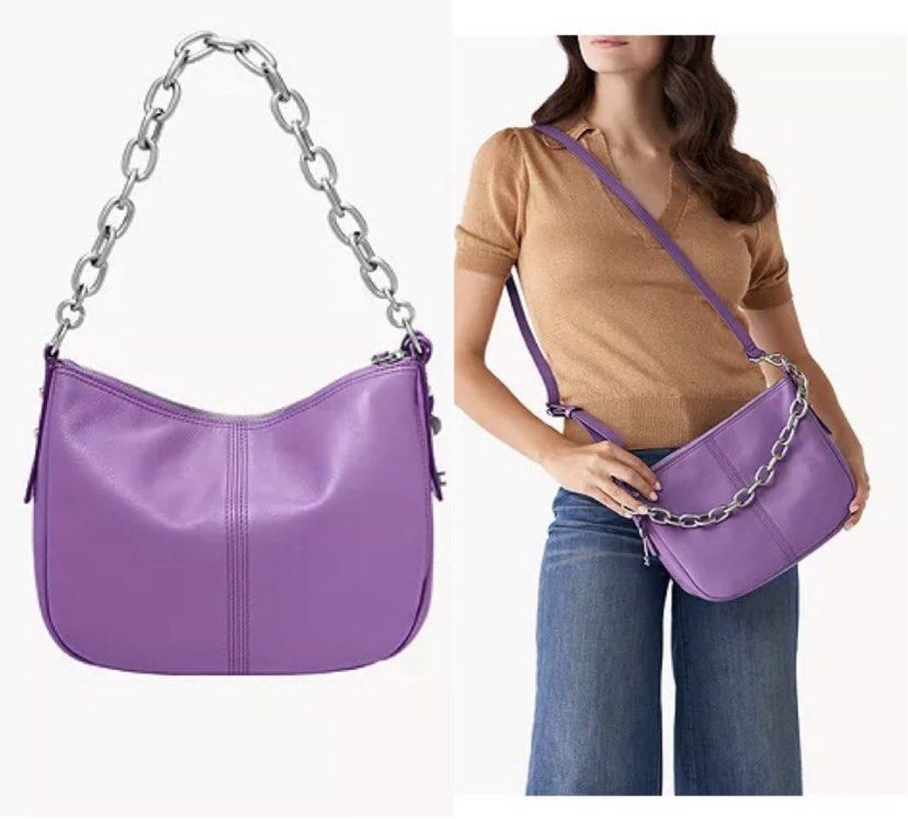 NEW FOSSIL JOLIE Crossbody Bag in Bright Purple Women s Fashion