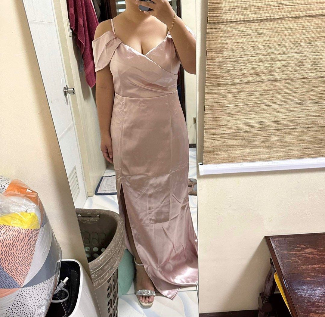 sachin and babi light blue dress NEW FROM BANGKOK DRESS GOWN PINK, Women's Fashion, Dresses & Sets, Evening  dresses & gowns on Carousell