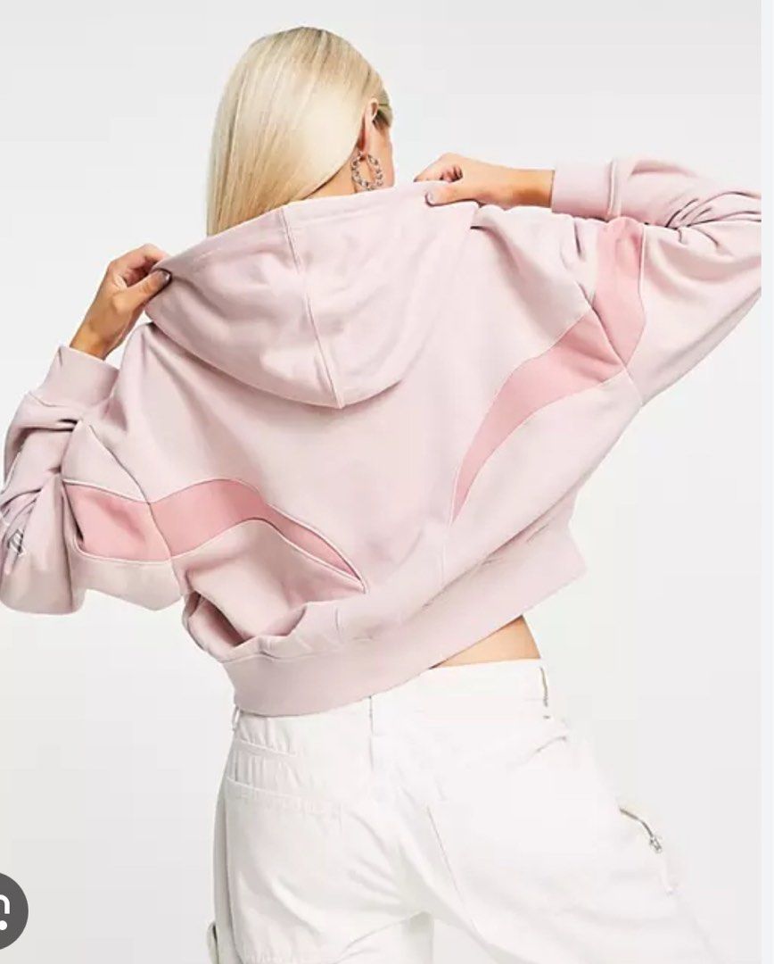 Lilac nike zip up deals