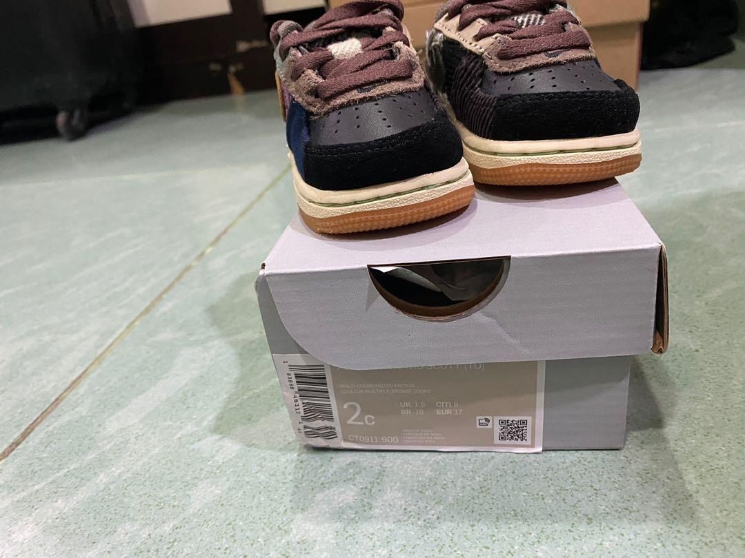 Nike Air Force 1 Low Travis Scott Cactus Jack TD Babies Kids