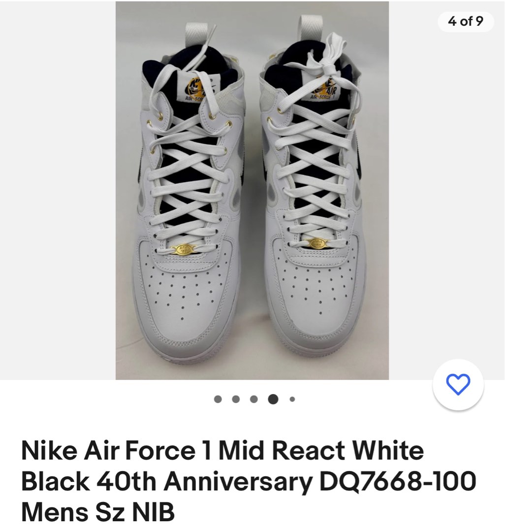 Nike Air Force 1 Mid React White DQ7668-100 Release Date