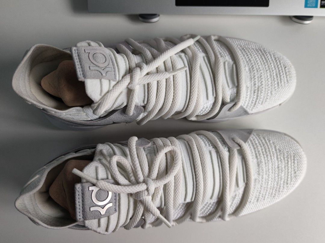 Nike KD10 Still KD Pure White Men s Fashion Footwear Sneakers