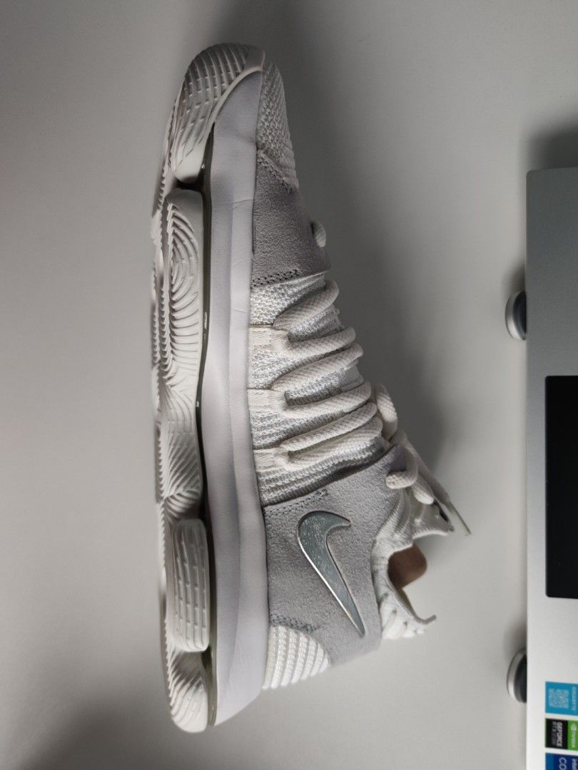 Nike KD10 Still KD Pure White Men s Fashion Footwear Sneakers