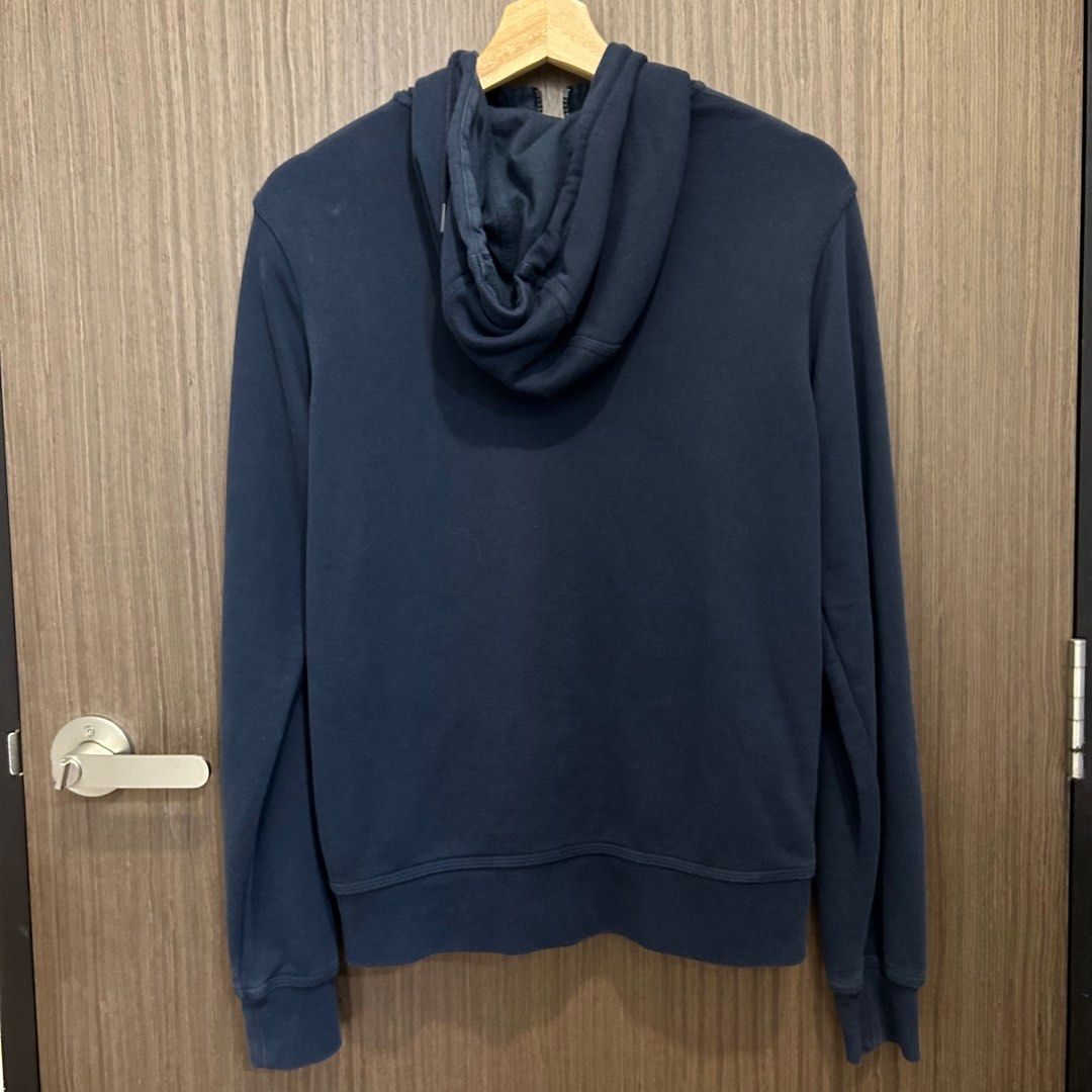 Nike navy zip up hoodie Women s Fashion Coats Jackets and