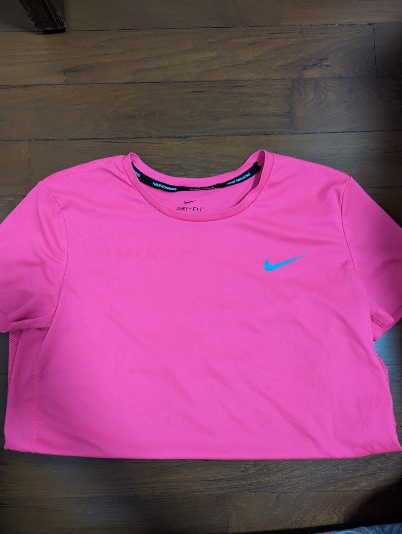 Nike Neon Pink T shirt S Women s Fashion Activewear on Carousell