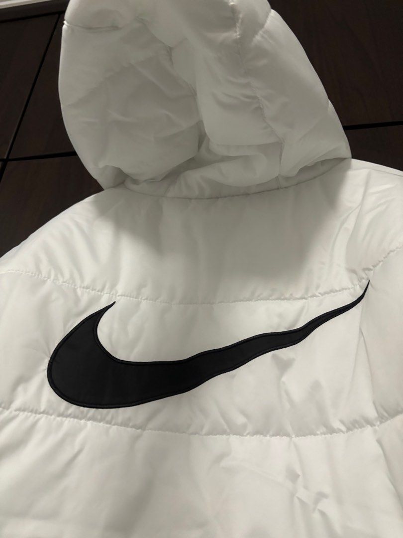 White nike discount puffer jacket women's