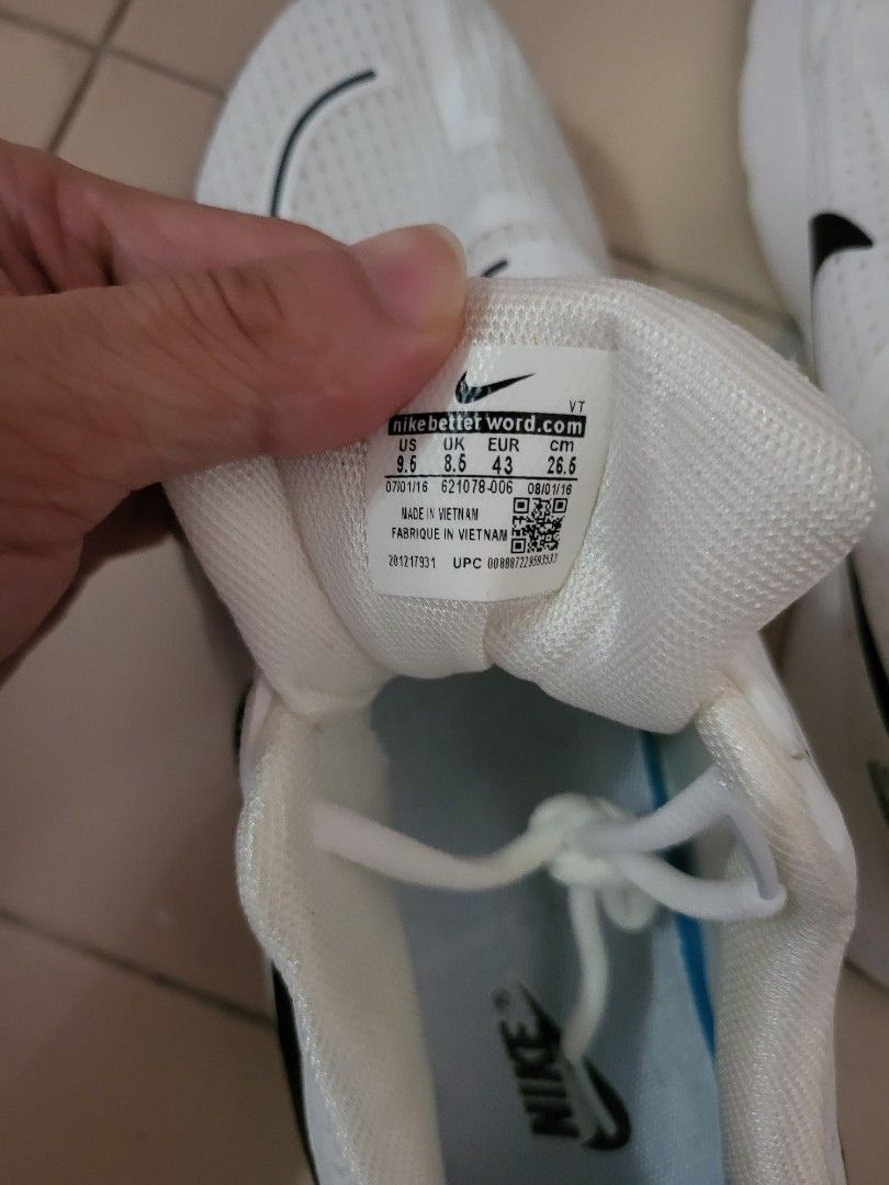 mens nike zoom white