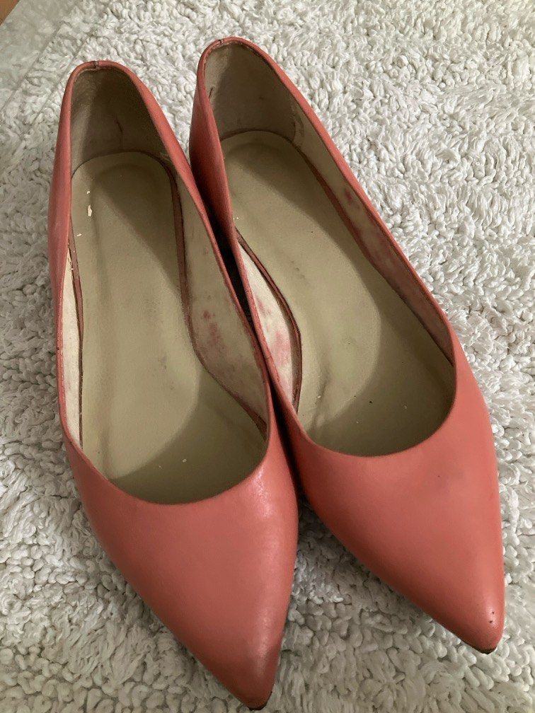 Nine west pink flats hotsell
