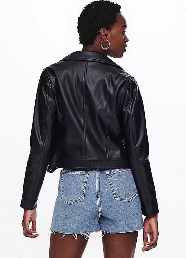 Only Best Faux Biker Leather Jacket by Women s Fashion Coats Jackets and Outerwear on Carousell