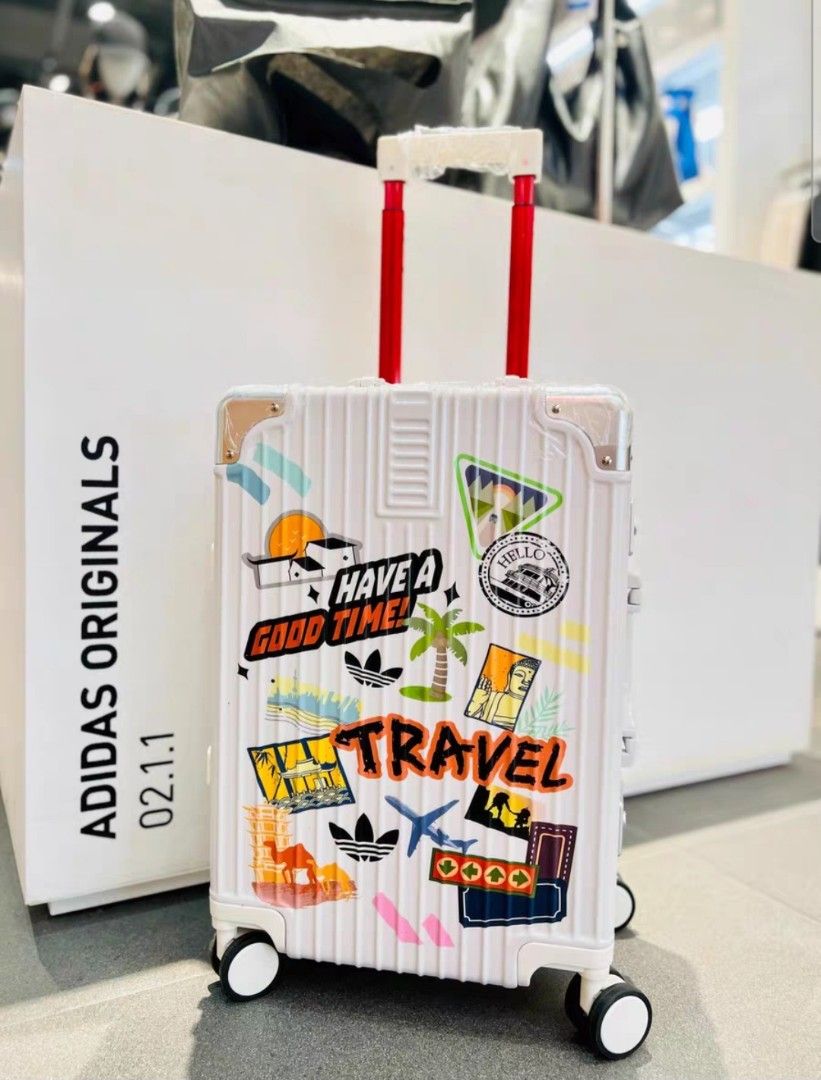 Original Adidas Trefoil ABS Hard Case Light Luggage Bag Travel 20