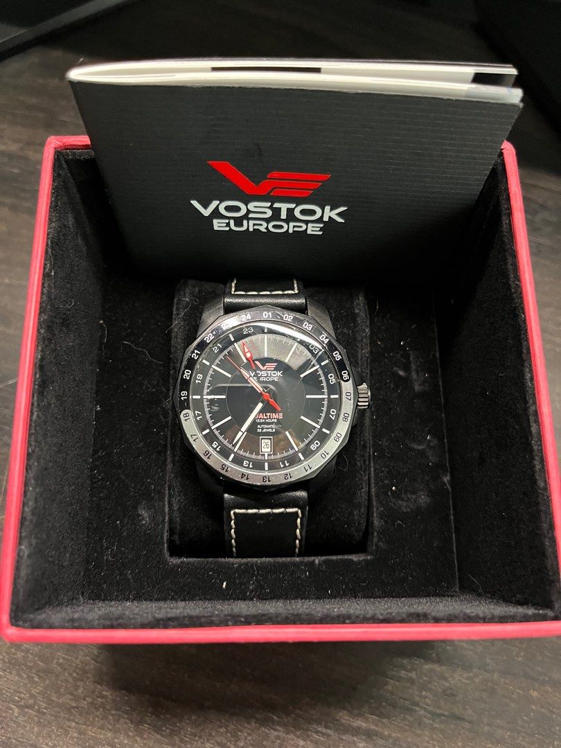 Original Vostok Europe N 1 Rocket Automatic Black Dial Dual Time