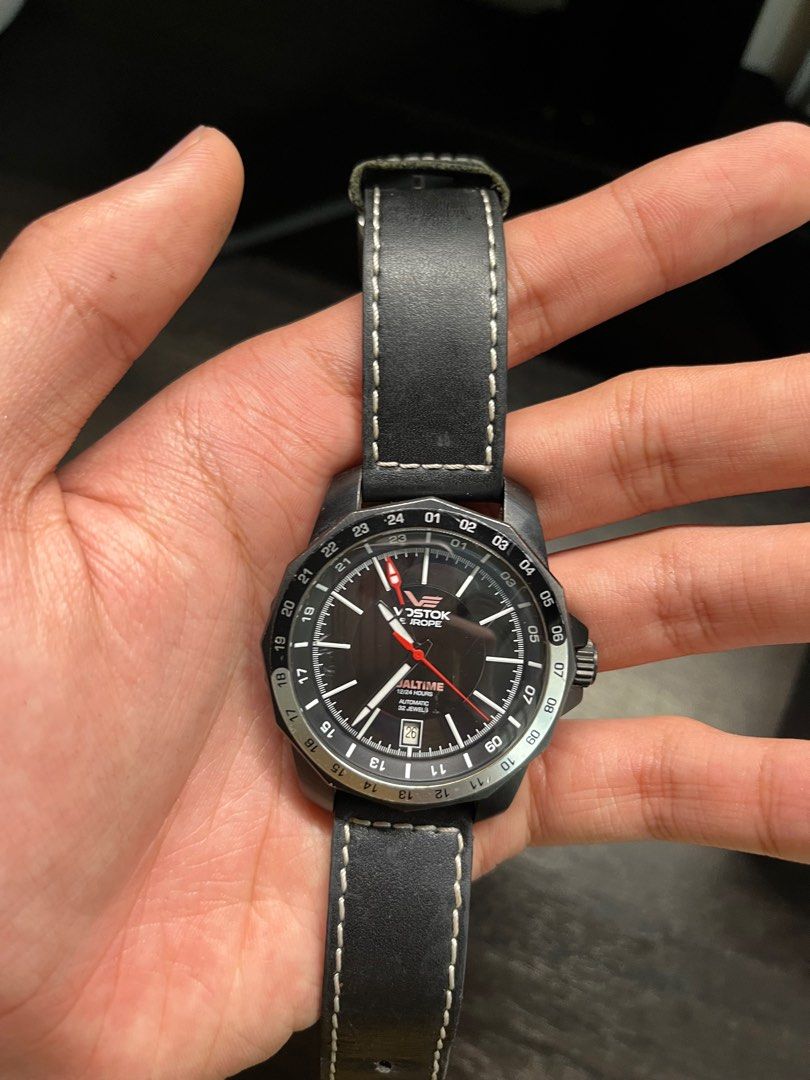 Original Vostok Europe N 1 Rocket Automatic Black Dial Dual Time
