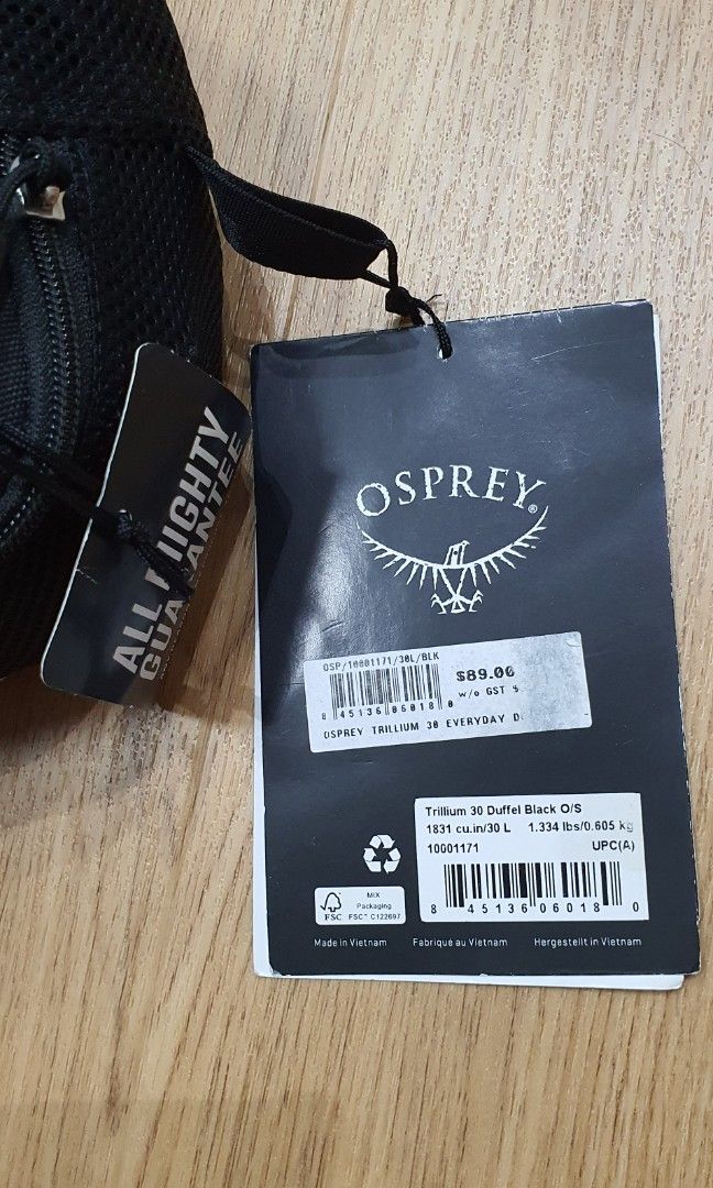 Osprey trillium duffel new arrivals