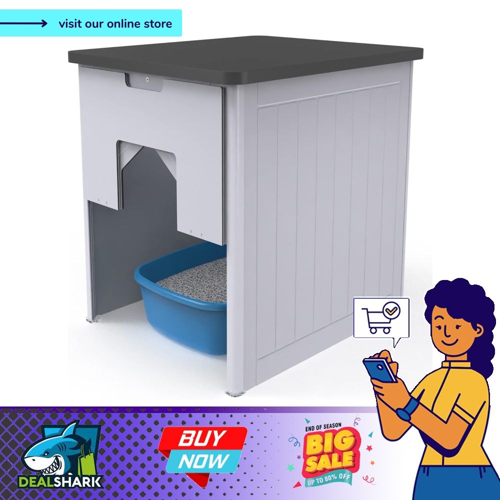 Kitty litter side table sales