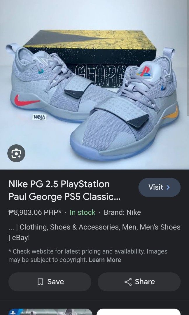 Paul George 2.5 Nike x Playstation Men s Fashion Footwear