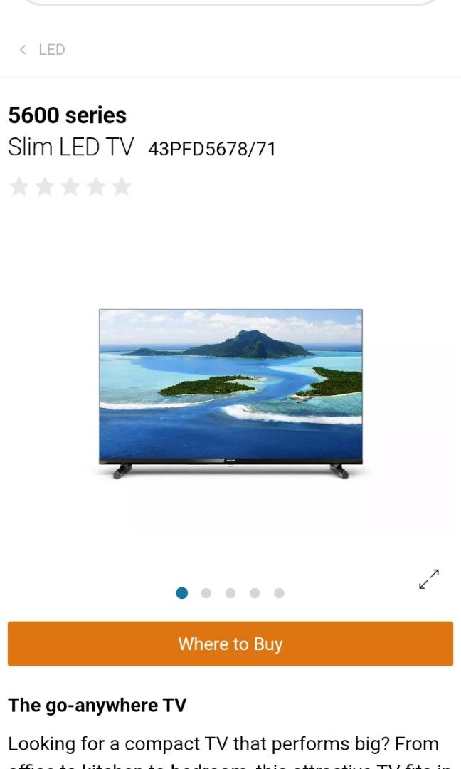 5600 series Slim LED TV 32PHD5678/71