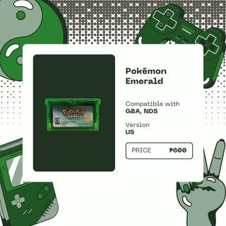 Pokemon Emerald Game Boy Advance Cartridge