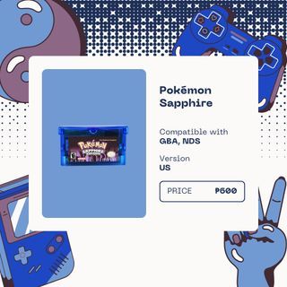 Pokemon Sapphire Game Boy Advance Cartridge