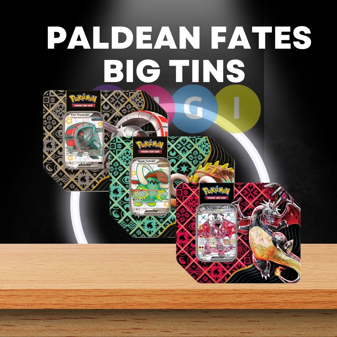 Pokemon TCG SV4.5 Paldean Fates Charizard Tins, Hobbies & Toys, Toys & Games  on Carousell