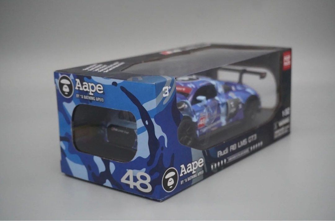 POP RACE 1:32 Audi R8 LMS GT3 #48 (AAPE Blue Camo) Diecast Car
