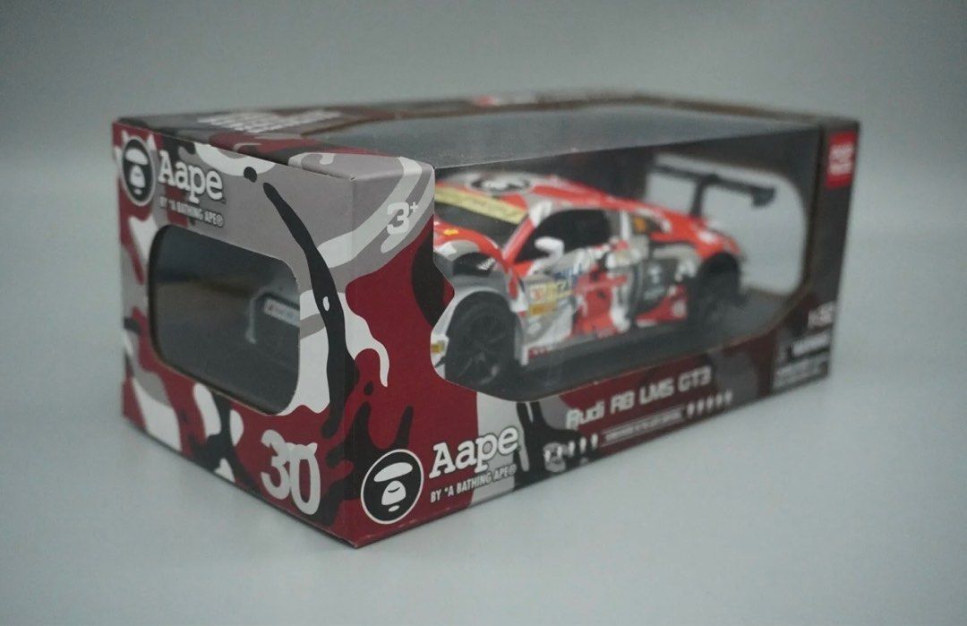 POP RACE 1:32 Audi R8 LMS GT3 #48 (AAPE Red Camo) Diecast Car