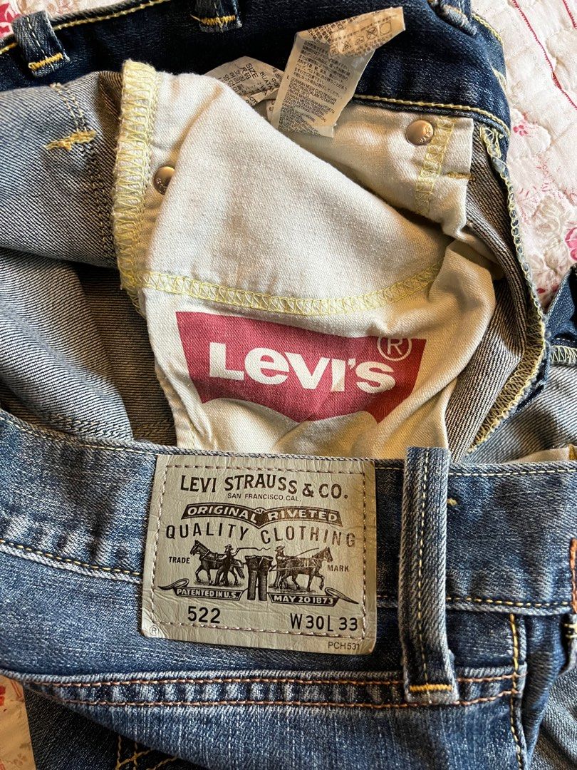 PRE LOVED LEVIS 522 Jeans Men s Fashion Bottoms Jeans on Carousell