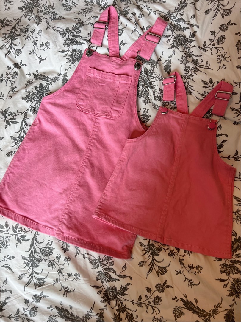 Denim dungaree dress primark top