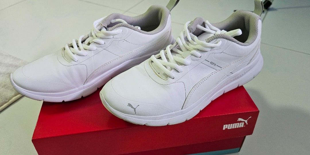 Puma white shoes