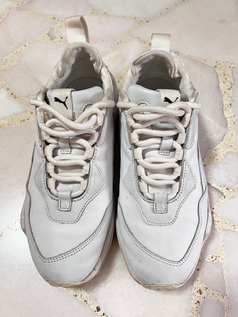 Puma white sneakers Women s Fashion Footwear Sneakers on Carousell