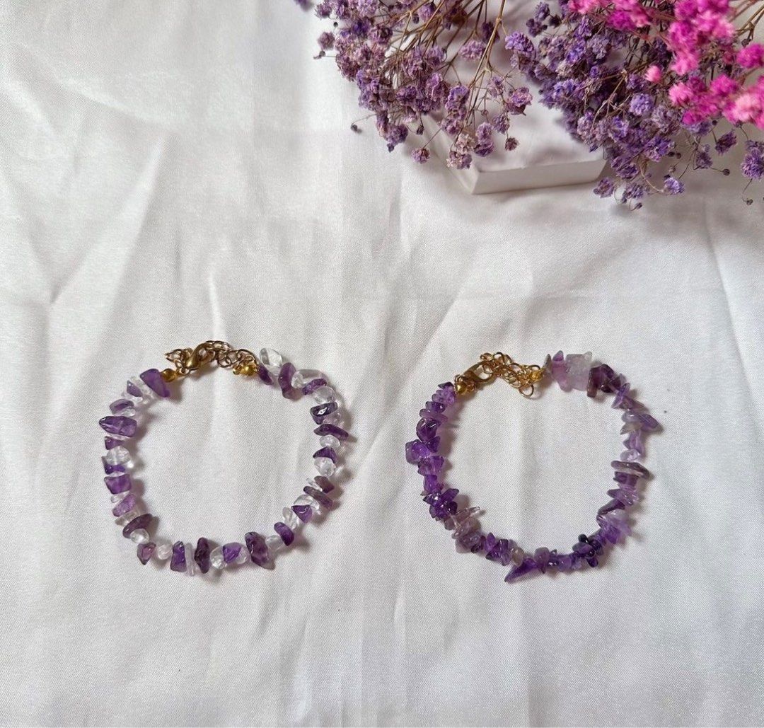 Purple Crystal Bracelets