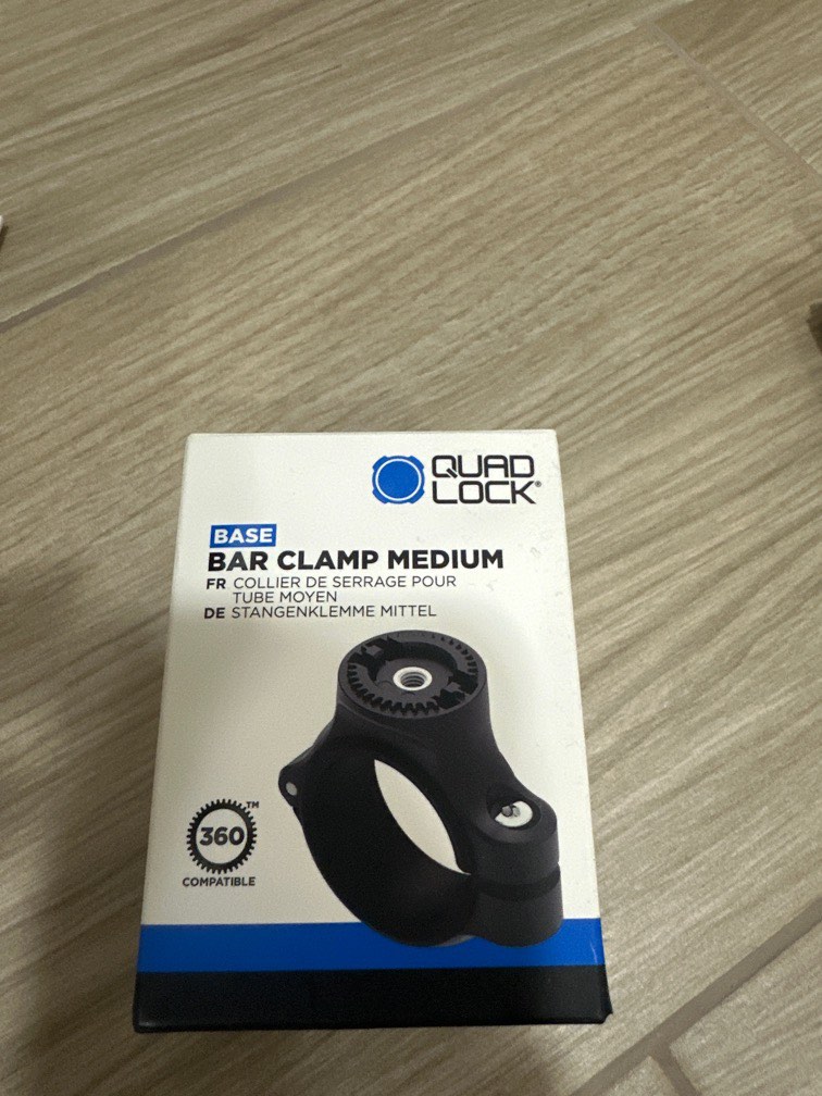 Quad Lock Bar Clamp Medium Base, Motorcycles, Motorcycle Accessories on