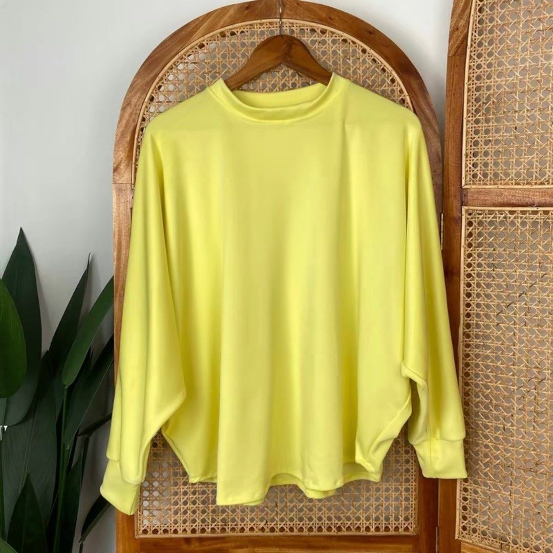 Baggy cheap yellow sweatshirt