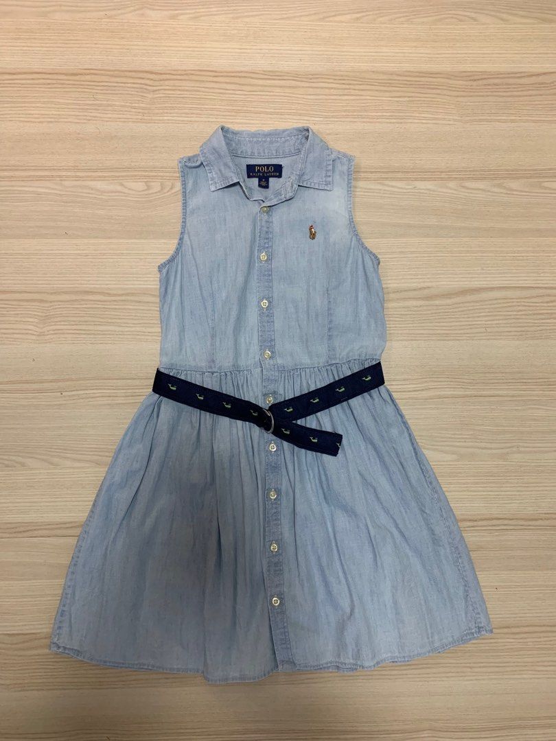 Ralph lauren girls best sale shirt dress