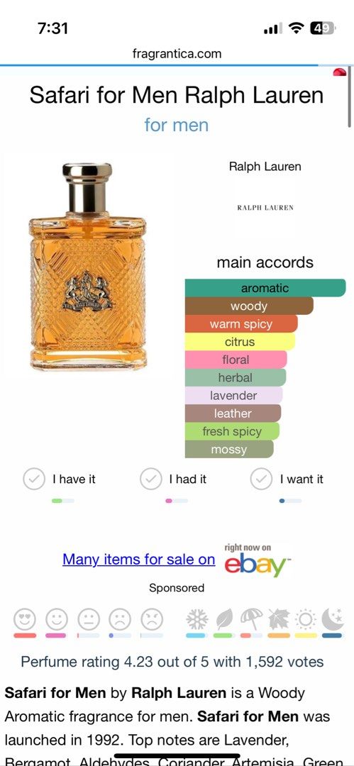 Safari ralph lauren fragrantica deals