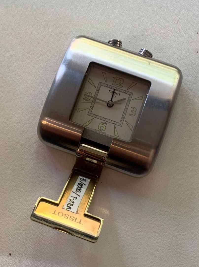 Tissot table clock sales