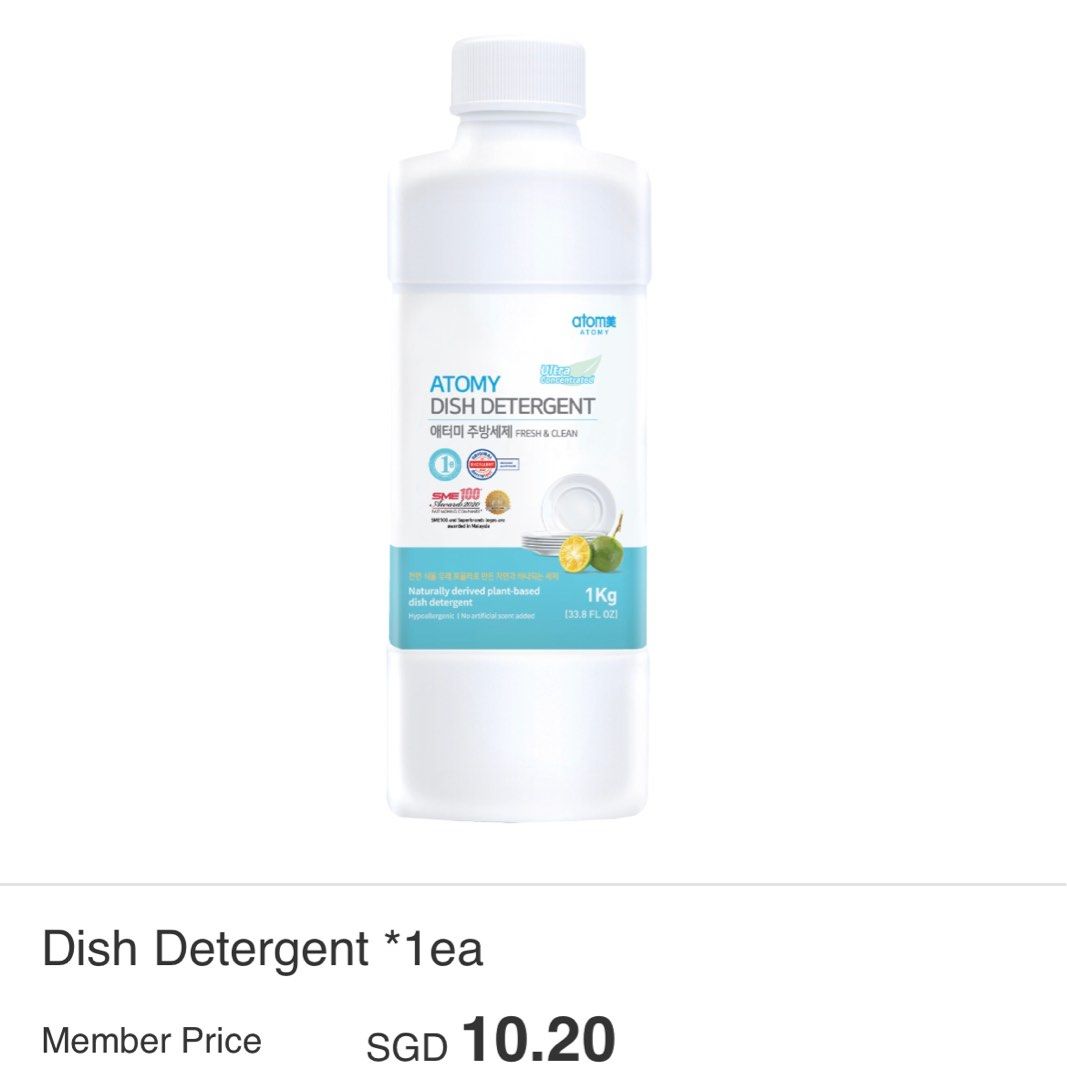 Ready Stock Atomy Dish Detergent, Furniture & Home Living, Cleaning