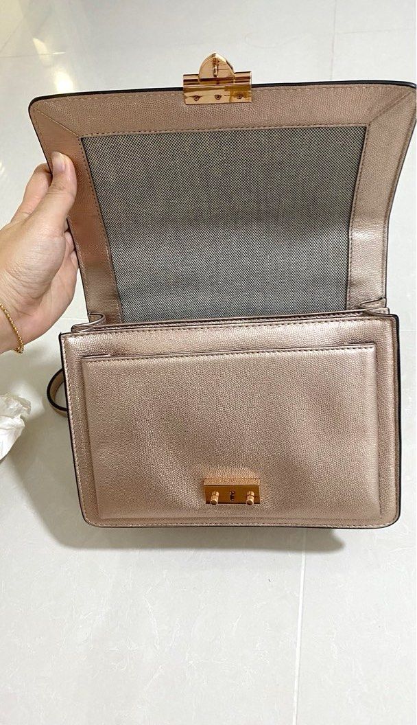 Rebecca minkoff rose gold bag discount