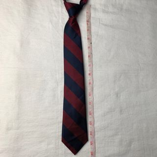 Red Blue Stripes Kids Strap Necktie