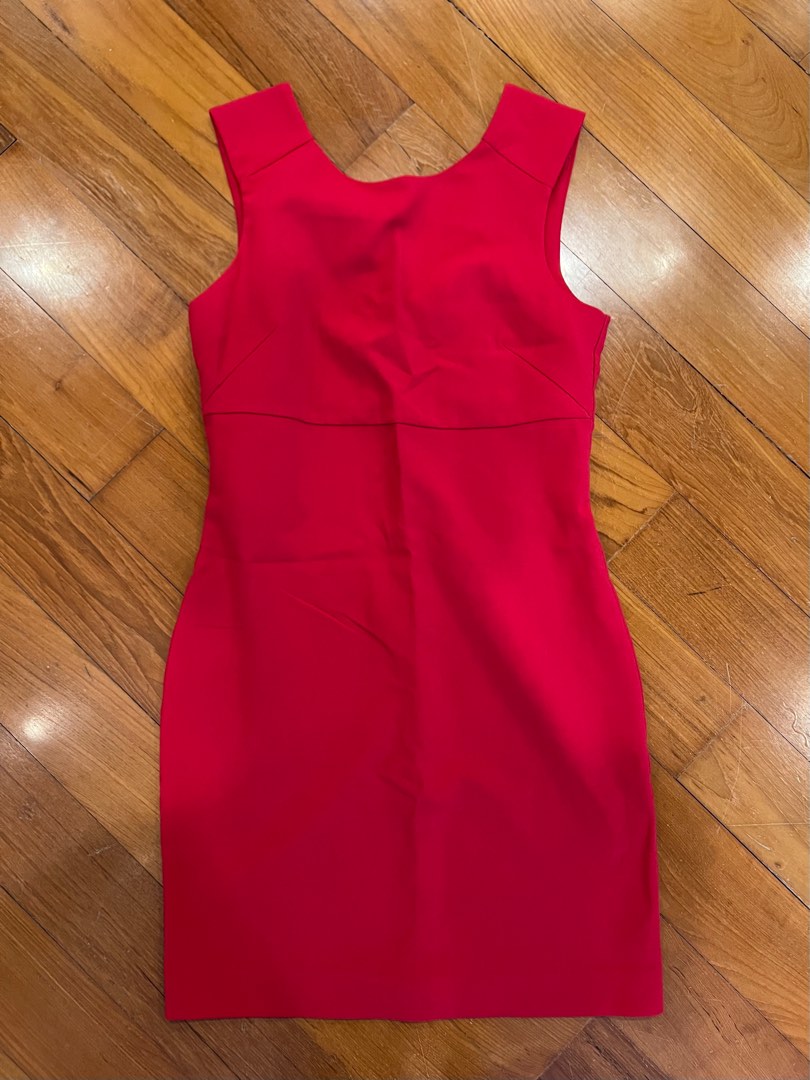 slim fit dress slacks Red Sleeveless Sheath Dress main image 0