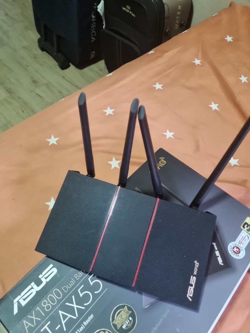 RT AX55 WiFi router, Computers & Tech, Parts & Accessories, Networking ...