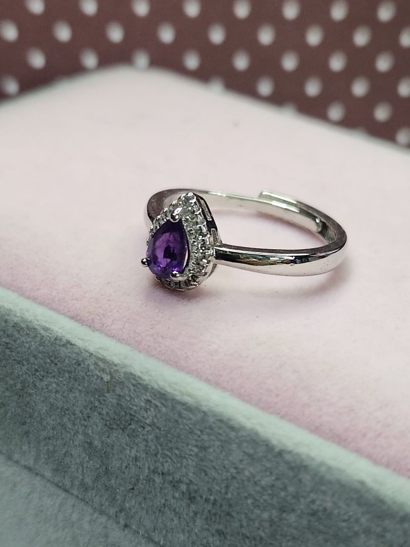 Purple best sale teardrop ring