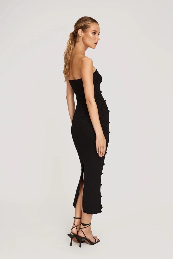 sau lee jennifer knit dress SAU LEE Jennifer Knit Dress in Lemon Yellow